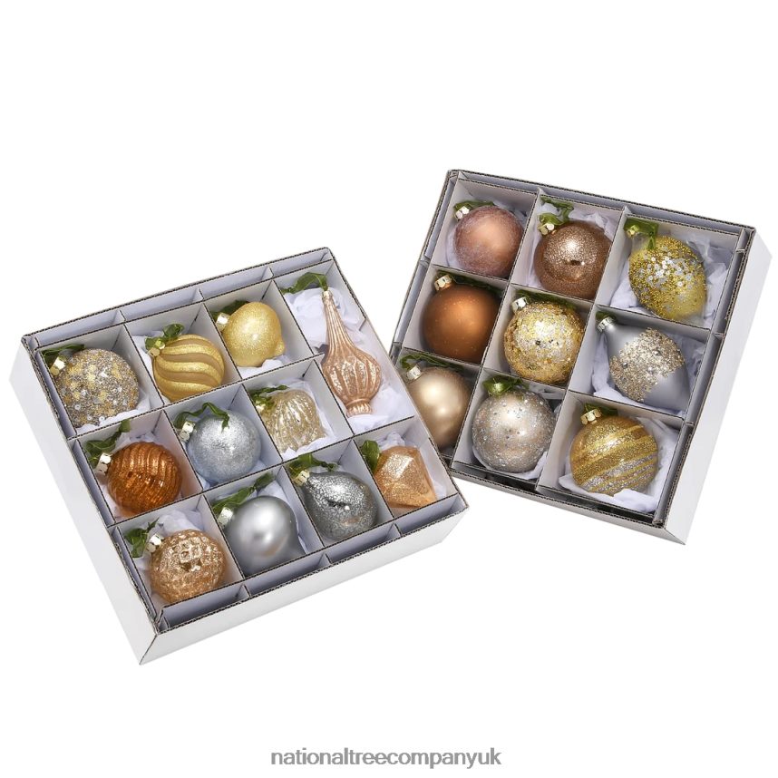 decoration | National Tree Company 20-Piece Christmas Tree Ornament Set, Yuletide Glam Collection F2L4F519