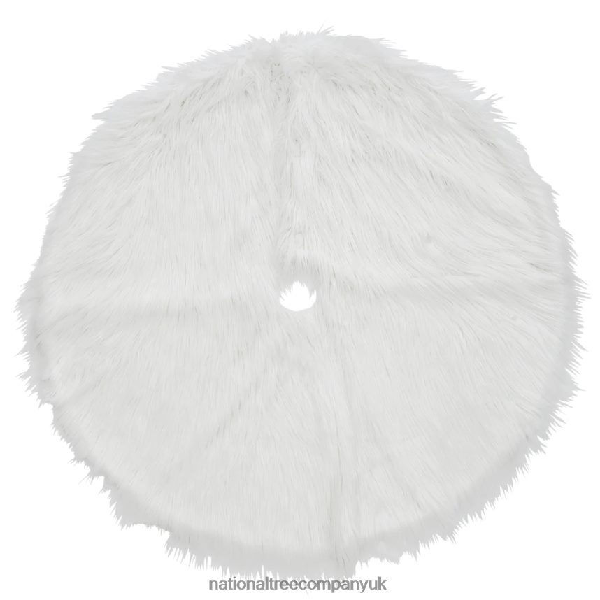 decoration | National Tree Company 48" General Store Collection White High Pile Tree Skirt F2L4F559