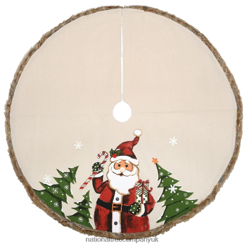 decoration | National Tree Company 48" Rural Homestead Collection Santa Tree Skirt F2L4F568