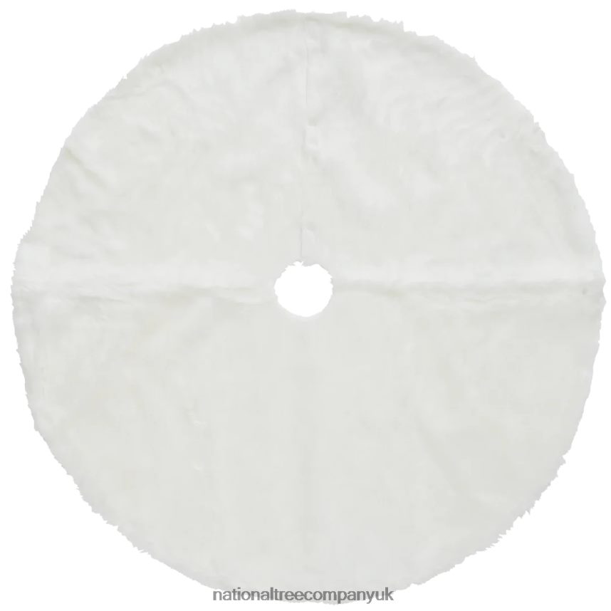 decoration | National Tree Company 52" General Store Collection White Faux Fur Tree Skirt F2L4F566