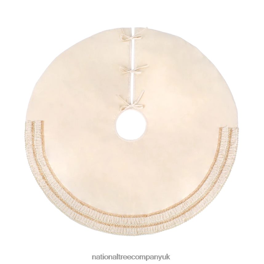 decoration | National Tree Company 52" HGTV Home Collection Fringe Detail Tree Skirt, Off White F2L4F557