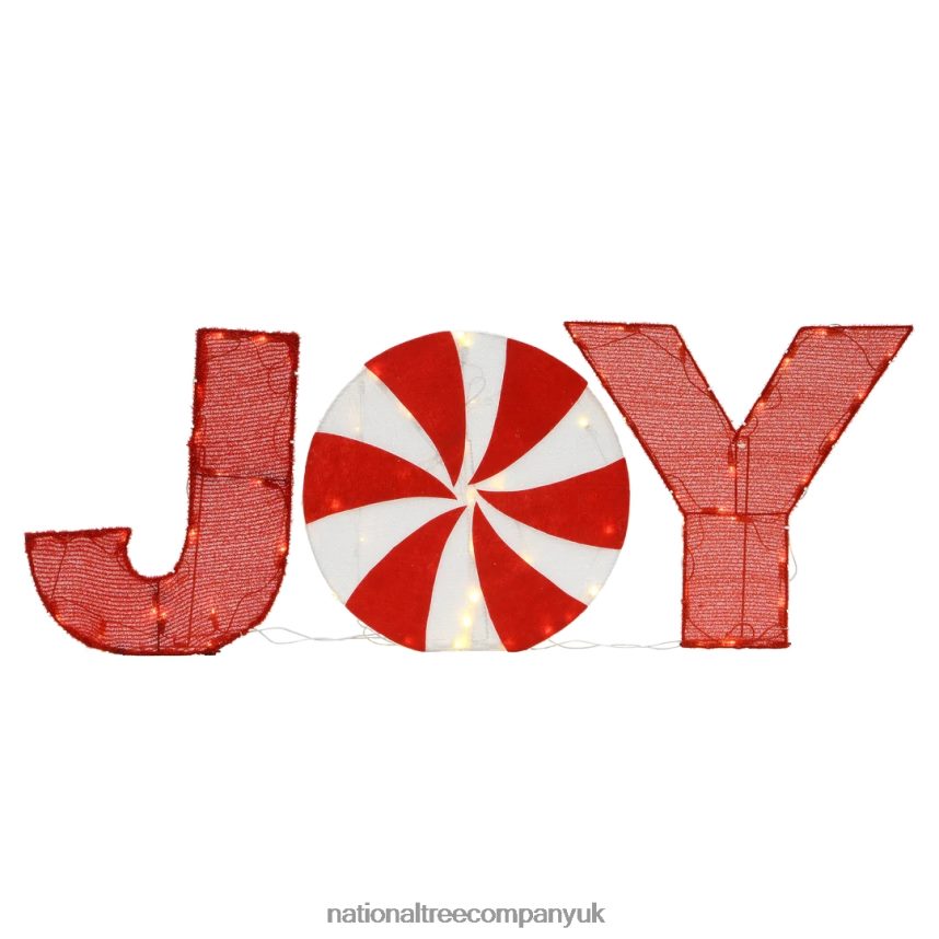 decoration | National Tree Company 18" Pre-Lit JOY Decoration F2L4F628
