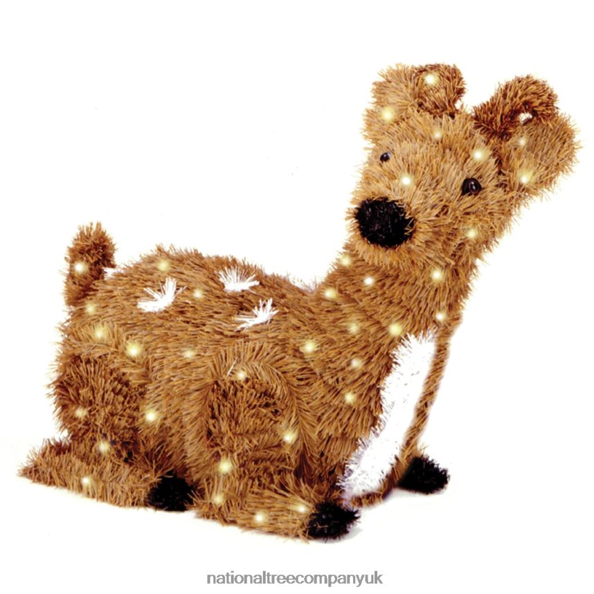 decoration | National Tree Company 24" Resting Reindeer with Clear Lights F2L4F627