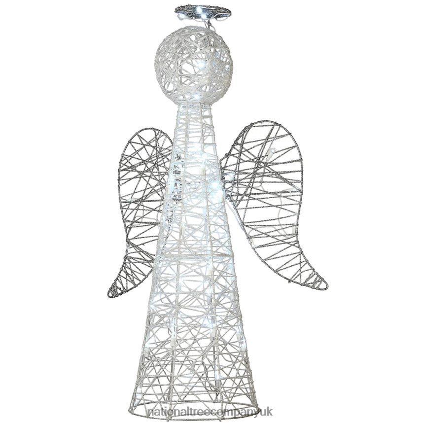 decoration | National Tree Company 36" Angel Cone Tree with LED Lights F2L4F633