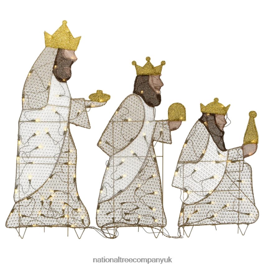 decoration | National Tree Company 42" Three Wisemen with LED Lights F2L4F675