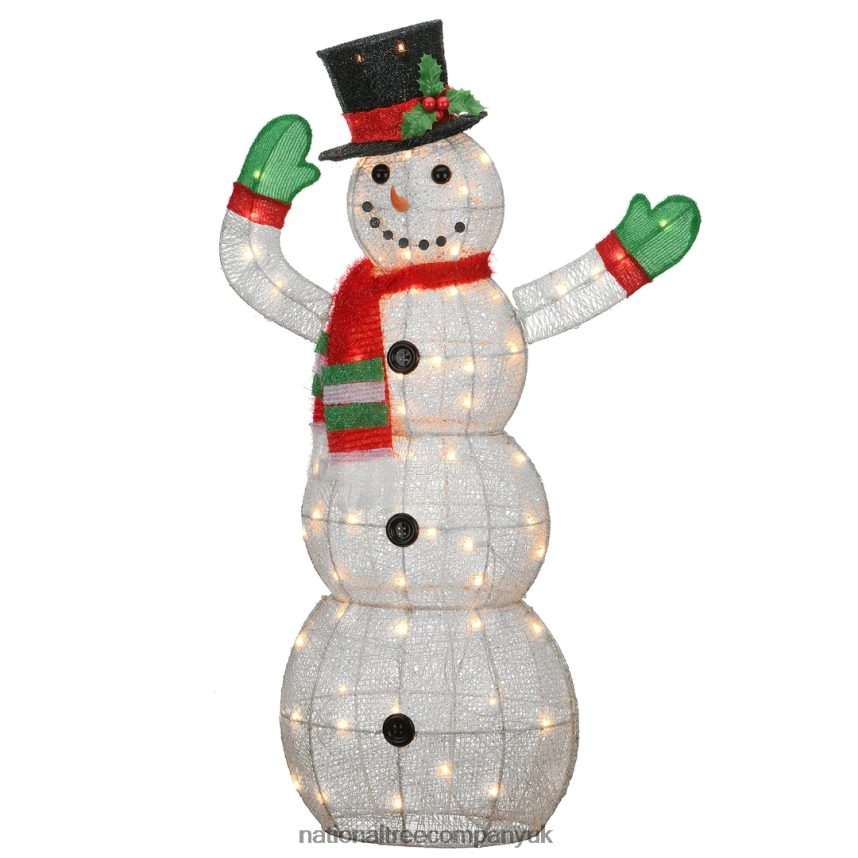 decoration | National Tree Company 48 in. Snowman Decoration with Clear Lights F2L4F619