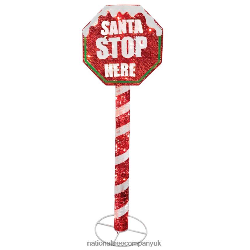 decoration | National Tree Company 60 in. Stop Sign Decoration with LED Lights F2L4F604
