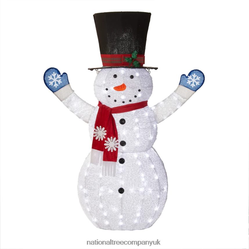 decoration | National Tree Company 72" Snowman Decoration with White LED Lights F2L4F601