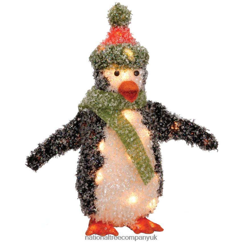 decoration | National Tree Company Pre-Lit 18" Tinsel Penguin F2L4F672