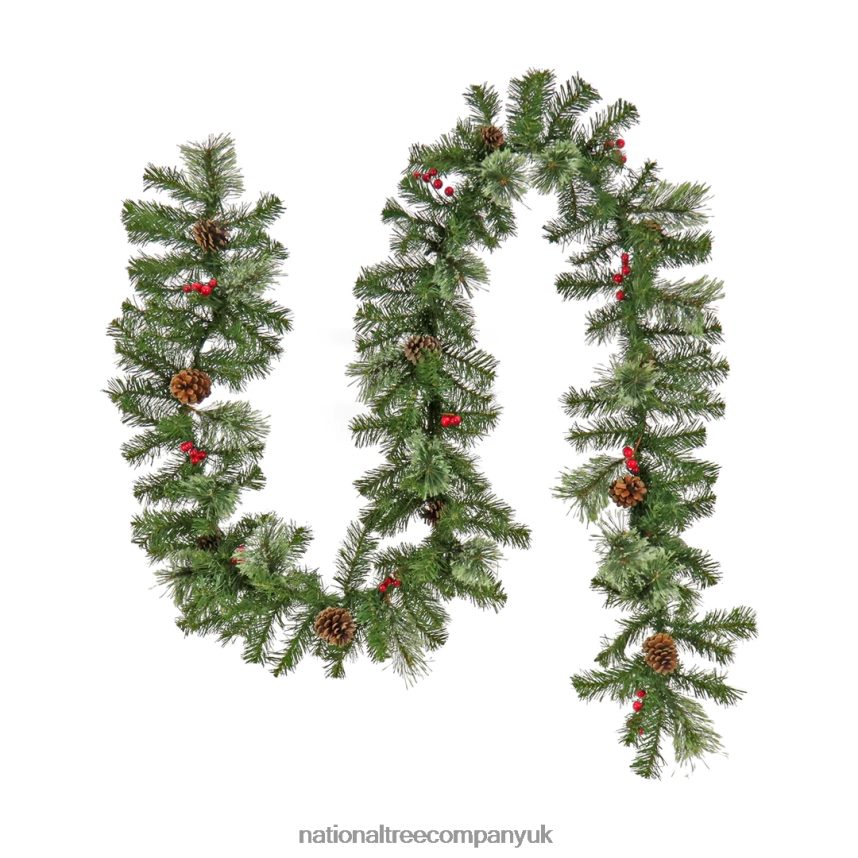 Greenery | National Tree Company 9 ft Evergreen and Cashmere Tips Garland F2L4F363