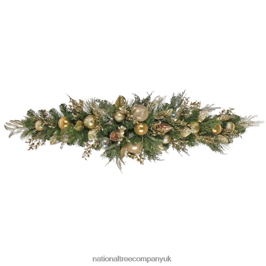Greenery | National Tree Company 60" HGTV Home Collection Champagne Wishes Mantle Swag F2L4F498