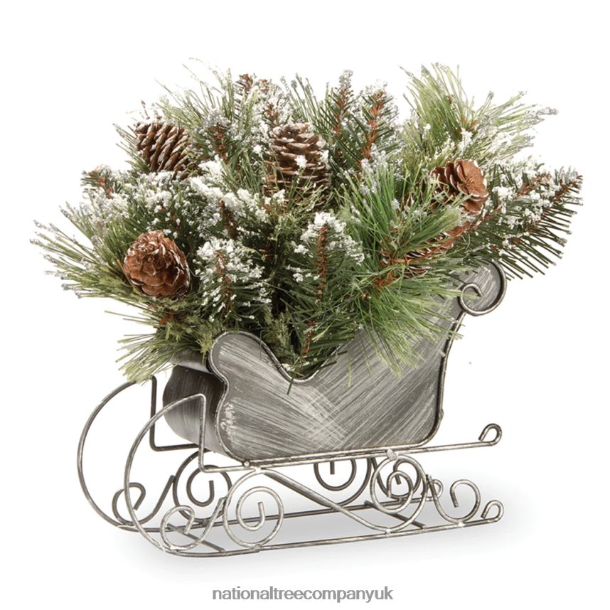 Greenery | National Tree Company Glittery Bristle Pine Sleigh F2L4F474
