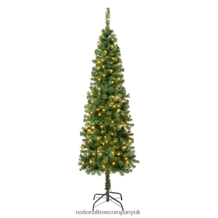 Trees | National Tree Company First Traditions Pre-Lit Artificial Linden Spruce Christmas Tree, Warm White LED Lights, Plug In, 6 ft F2L4F77