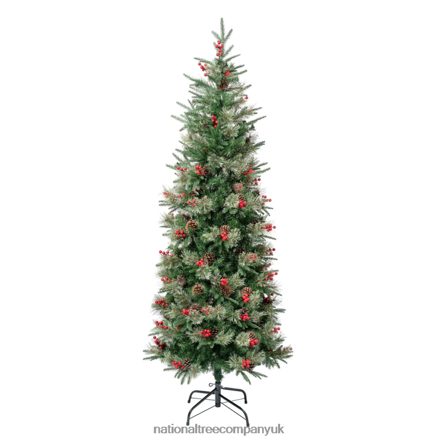Trees | National Tree Company First Traditions Virginia Blue Pine Slim Christmas Tree with Hinged Branches, 6 ft F2L4F214
