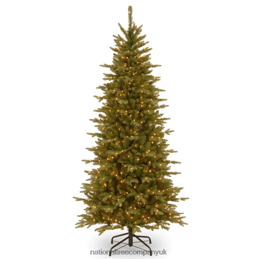 Trees | National Tree Company 7.5 ft Sierra Spruce Slim Tree with Clear Lights F2L4F24