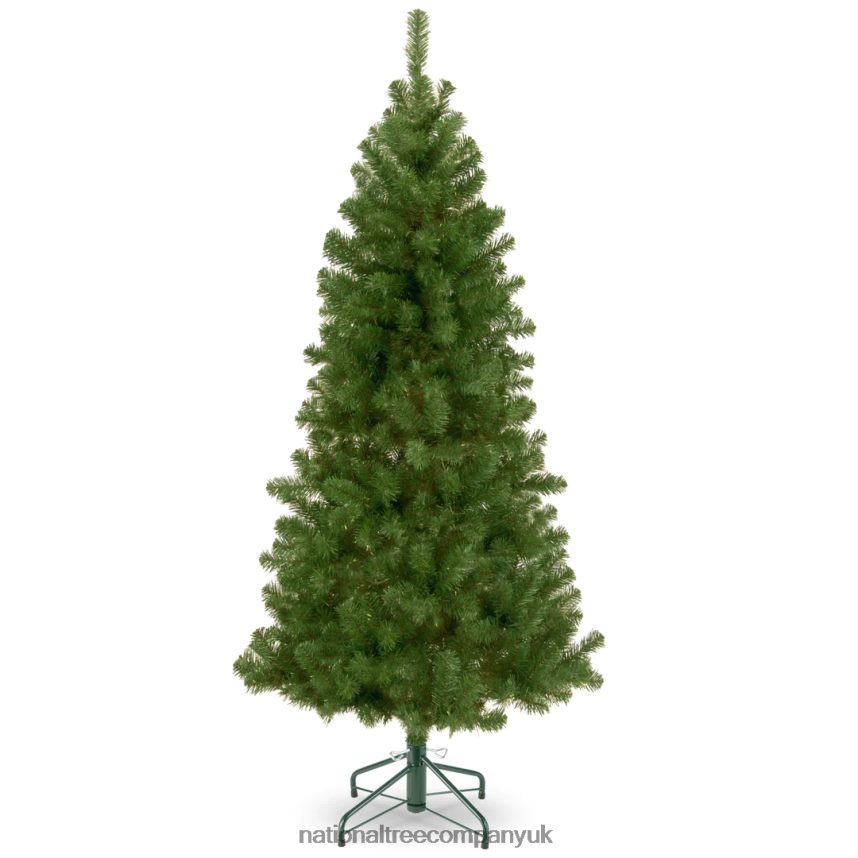 Trees | National Tree Company Artificial Christmas Tree, Canadian Grande Fir, Green, White Lights, Includes Metal Base, 7.5 Feet F2L4F152