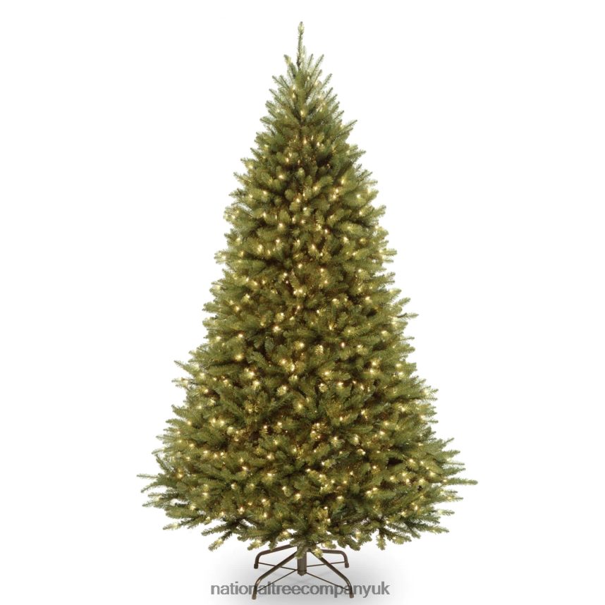 Trees | National Tree Company Artificial Pre-Lit Medium Christmas Tree, Green, Kingswood Fir, Dual Color LED Lights, Includes Stand, 7.5 Feet F2L4F133