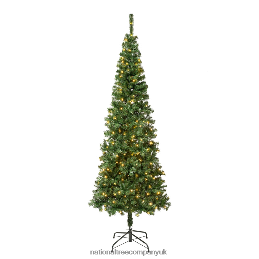 Trees | National Tree Company First Traditions Pre-Lit Artificial Linden Spruce Christmas Tree, Warm White LED Lights, Plug In, 7.5 ft F2L4F112