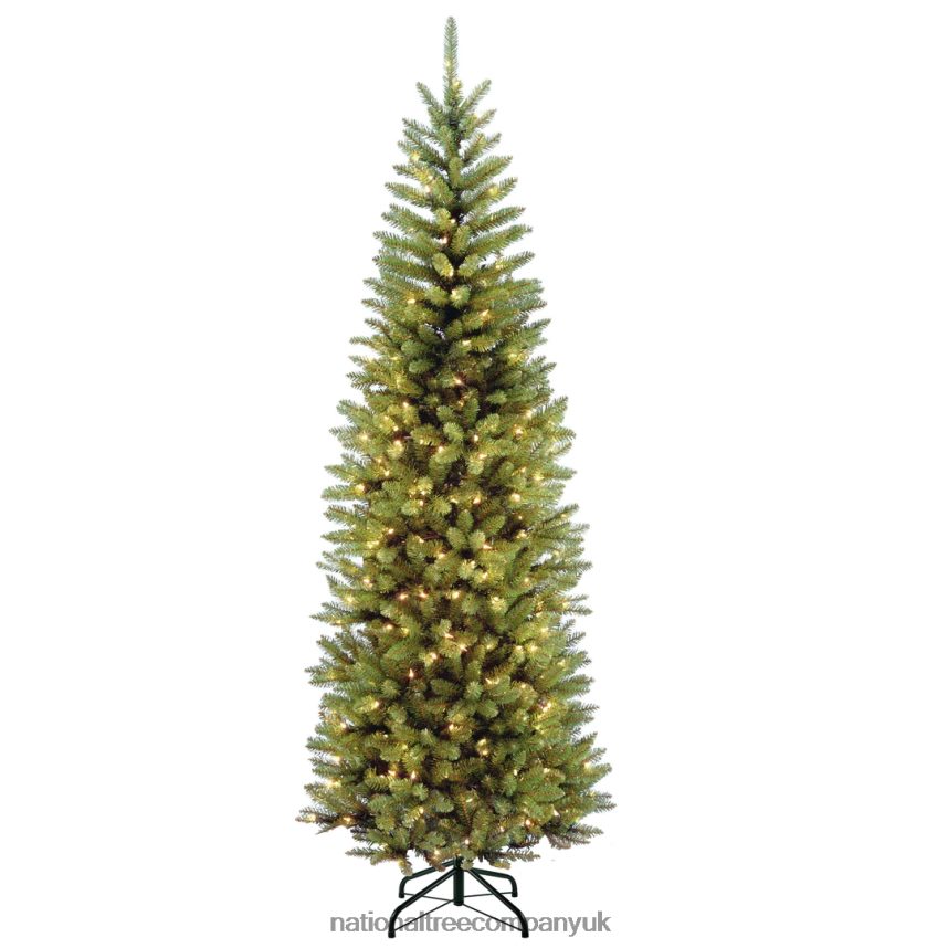 Trees | National Tree Company Pre-Lit Artificial Christmas Tree, PowerConnect Kingswood Fir with Light Parade LED Lights, RGB LED Lights, Plug in, 7.5 ft F2L4F105