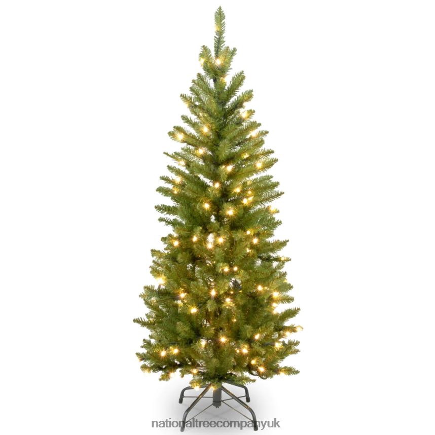 Trees | National Tree Company Pre-Lit Artificial Christmas Tree, Kingswood Fir with Clear Lights, Plug In , 4.5 ft F2L4F19